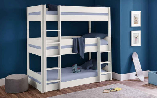 The Trio Wooden Bunk Bed