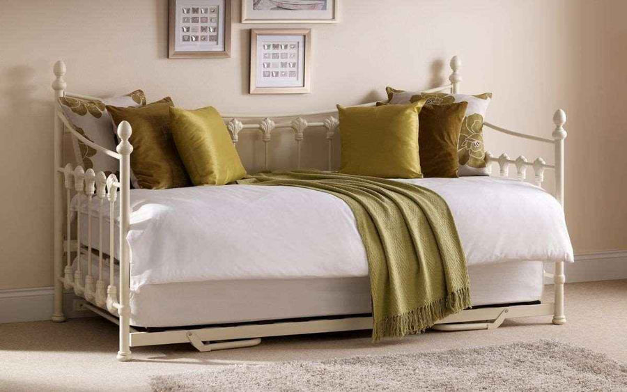 Versailles Wood Luxury Day Bed with Trundle | LSW Sofas