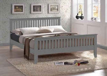 Turin Premium Oak Wood Bed - Luxury Shaker Frame LSW Sofas