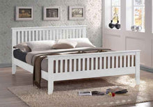 Turin Premium Oak Wood Bed - Luxury Shaker Frame LSW Sofas