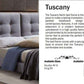 Tuscany Fabric Bed Frame