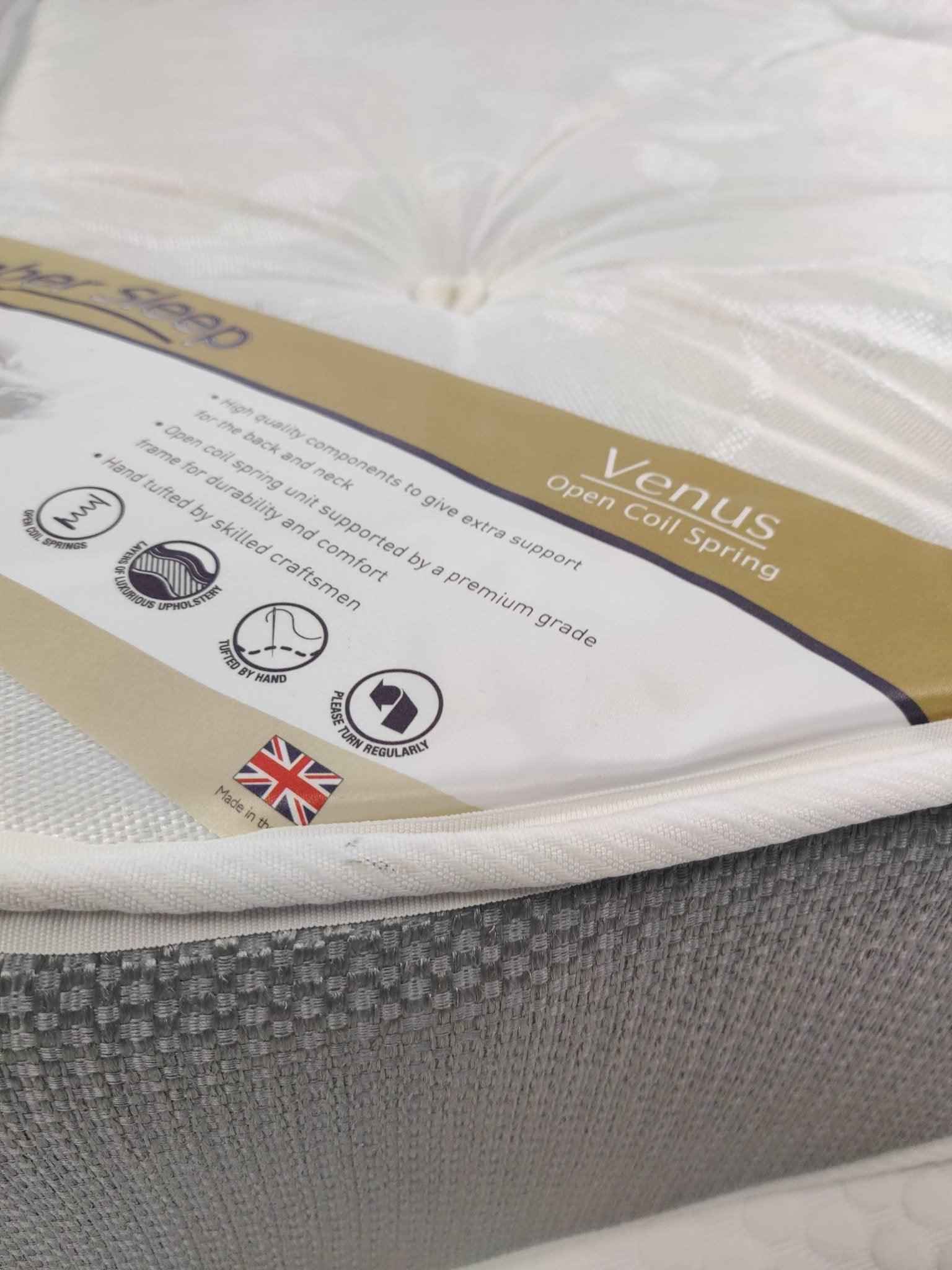 Venus Damask Fabric Premium Pocket Sprung Mattress | LSW Sofas