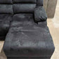 Venus Suede Fabric Power Recliner Corner Sofas With Chaise