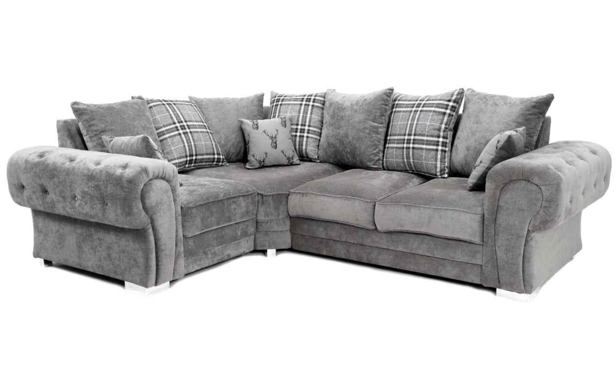 Verona Scatterback Fabric Corner Sofa