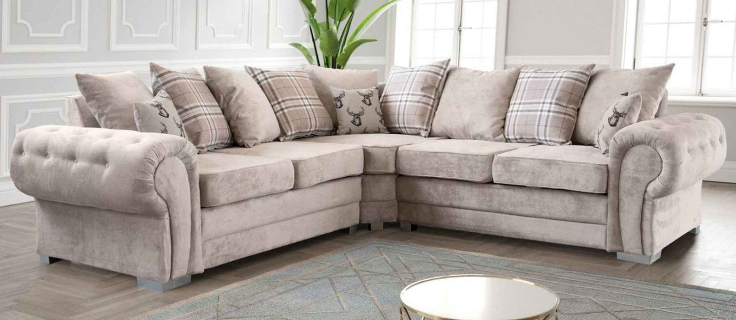 Verona Fabric Scatterback Corner Sofa Collection