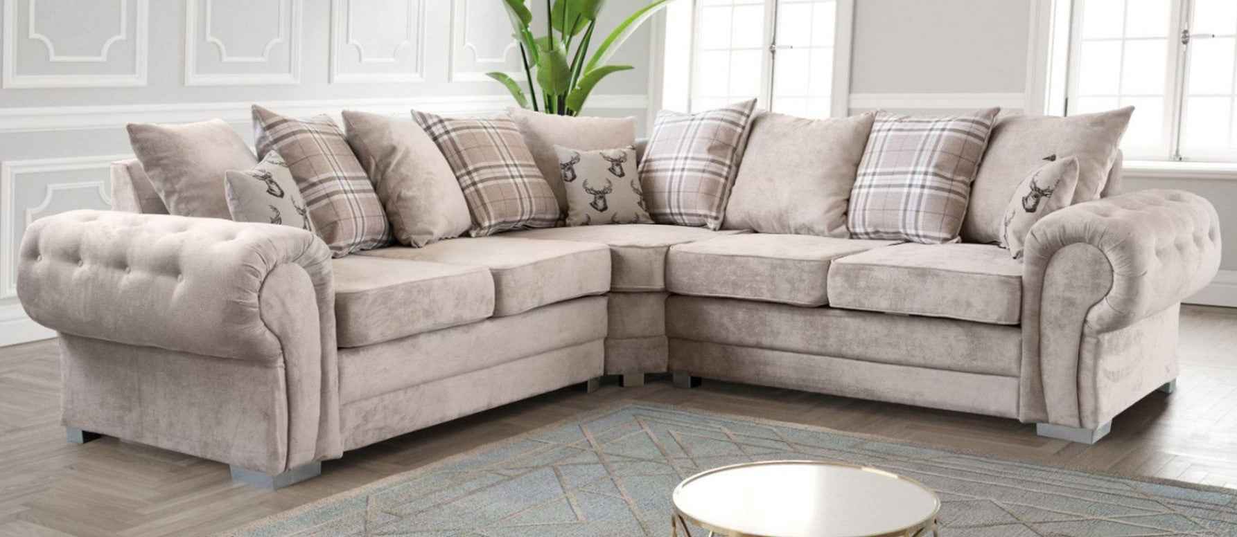 Verona Fabric Scatterback Corner Sofa Collection