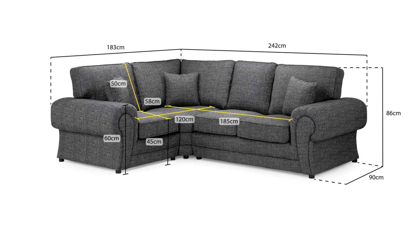 Walton Fabric Corner Sofa