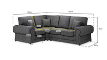 Walton Fabric Corner Sofa - Premium Luxury LSW Sofas