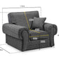 Walton Fabric Sofa Set