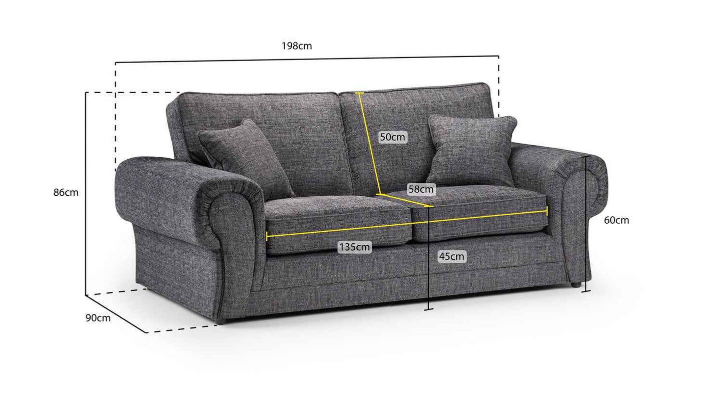 Walton Fabric Sofa Set