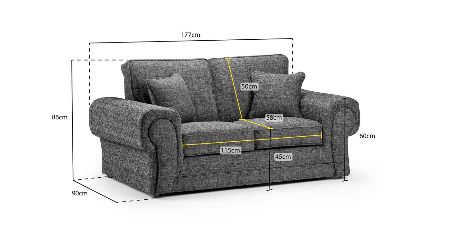 Walton Fabric Sofa Set