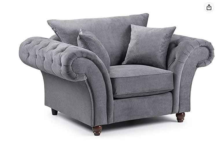 Wasdale Fabric Chesterfield Sofa Set