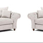 Wasdale Fabric Chesterfield Sofa Set