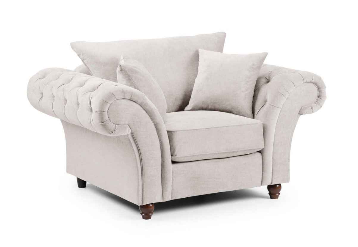 Wasdale Fabric Chesterfield Sofa Set